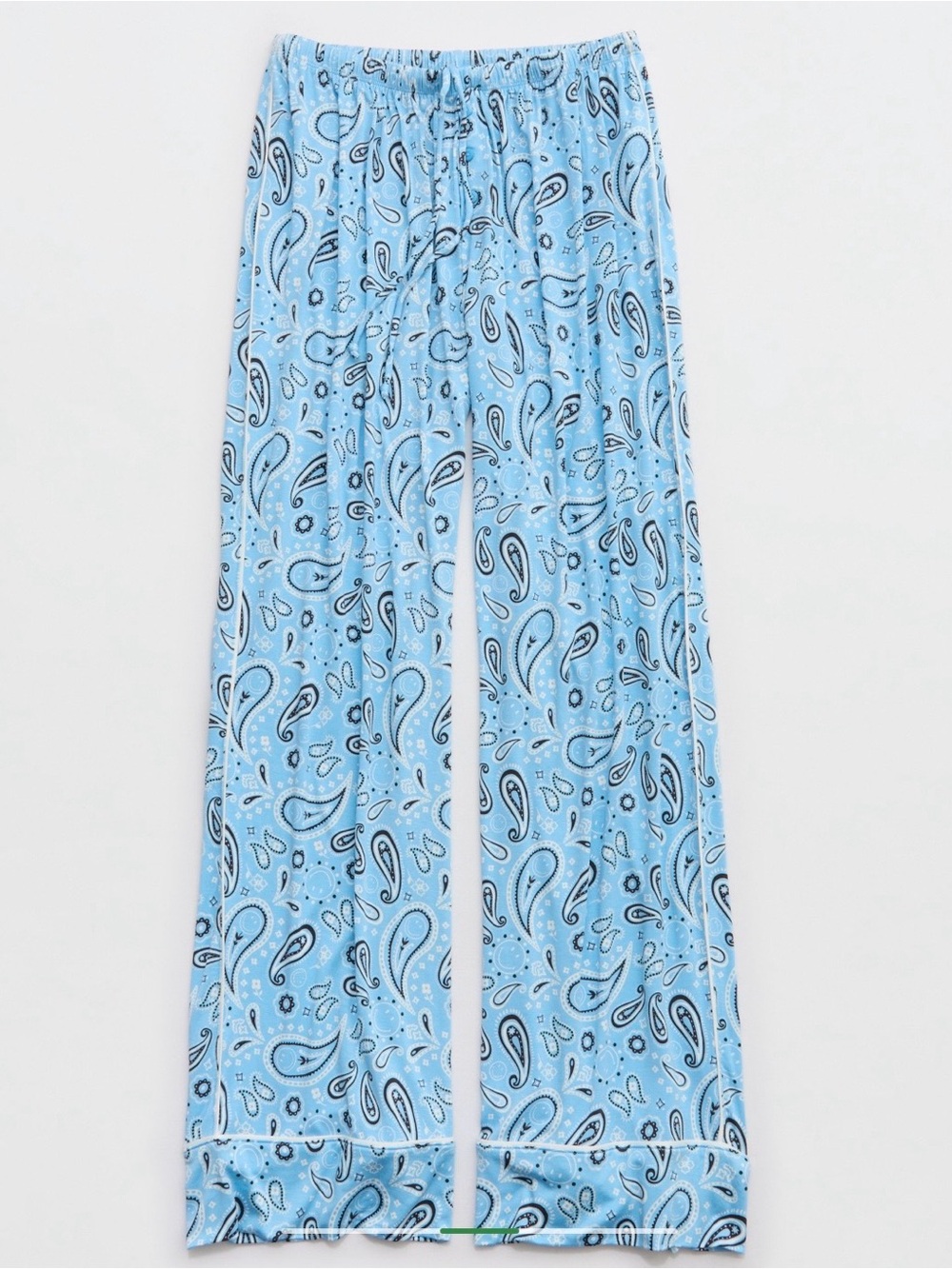Aerie Women’s Smiley Real Soft
Trouser PJ Color Blue Plunge Size S